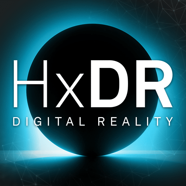 HxDR Digital Reality graphic blue