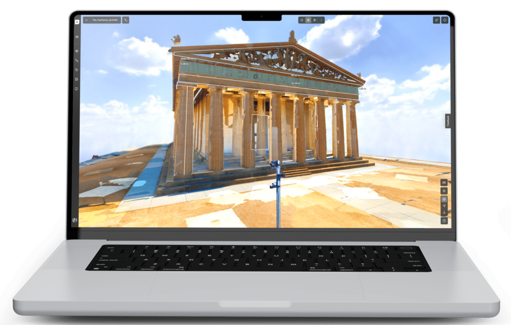 Laptop Mockup Parthenon mesh