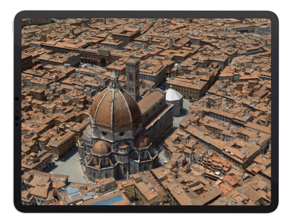 Ipad with Florence Italy cathedral