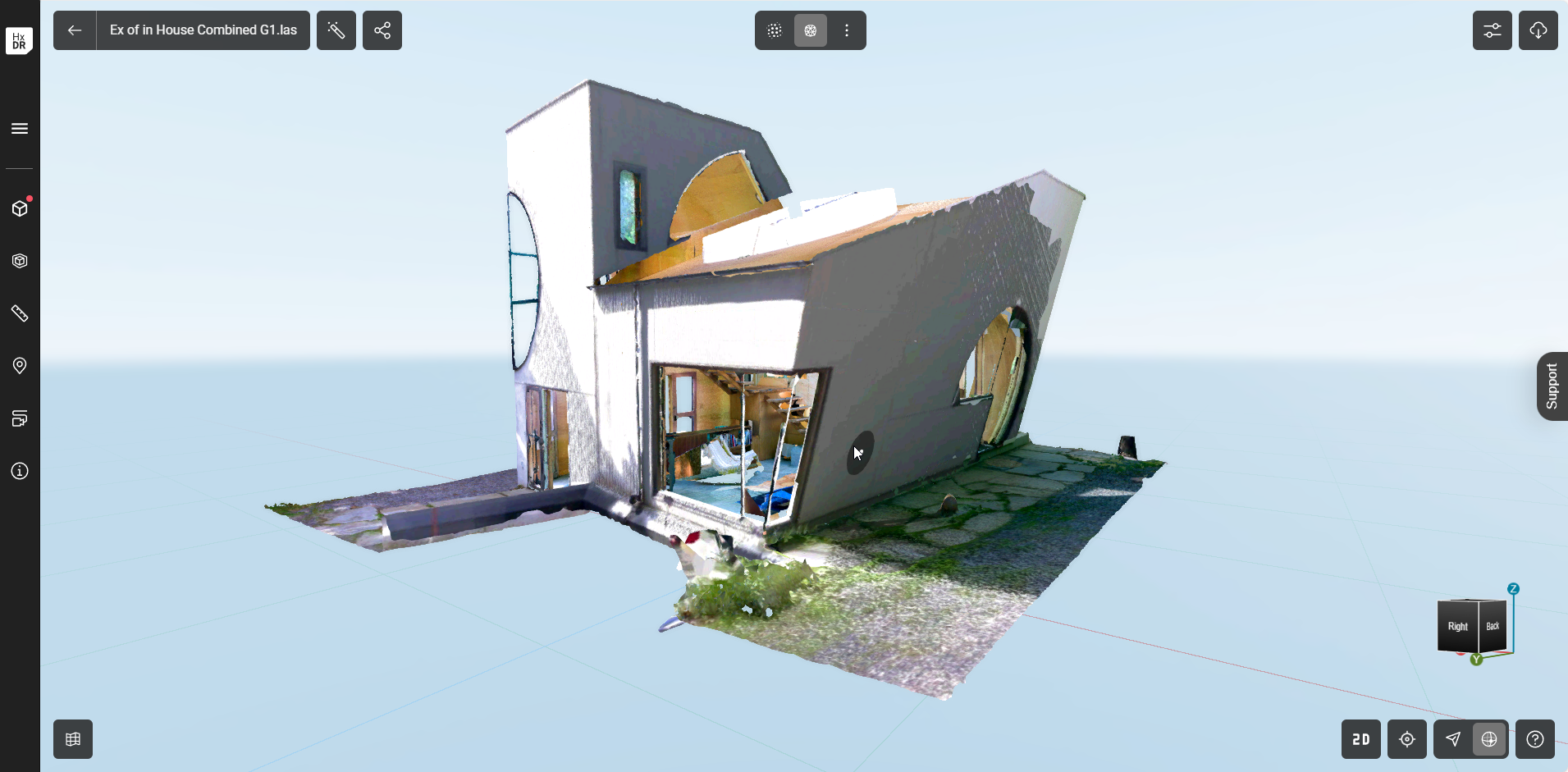 Architectural Data Scan in Reality Cloud Studio